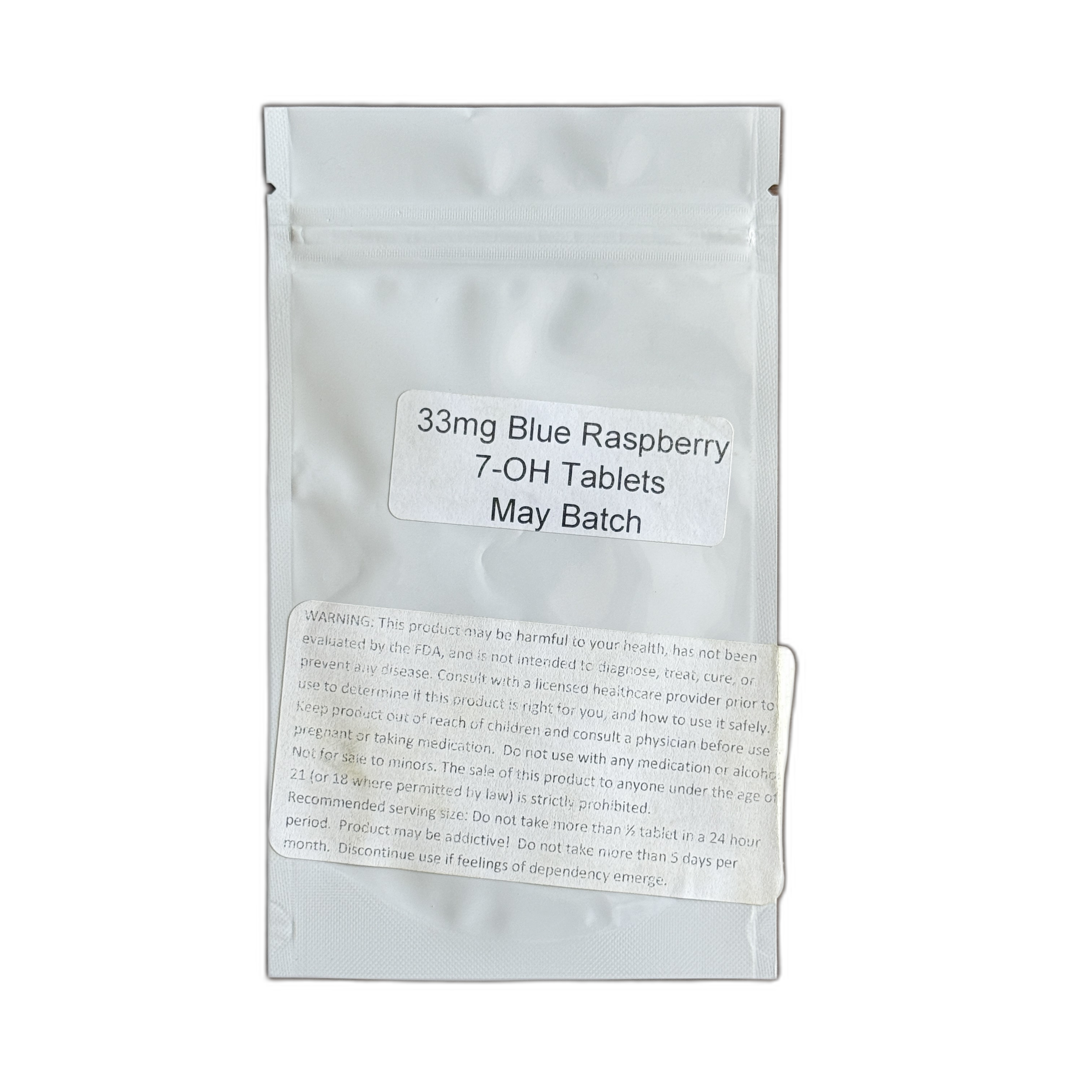 33mg Blue Raspberry 7-OH tablet
