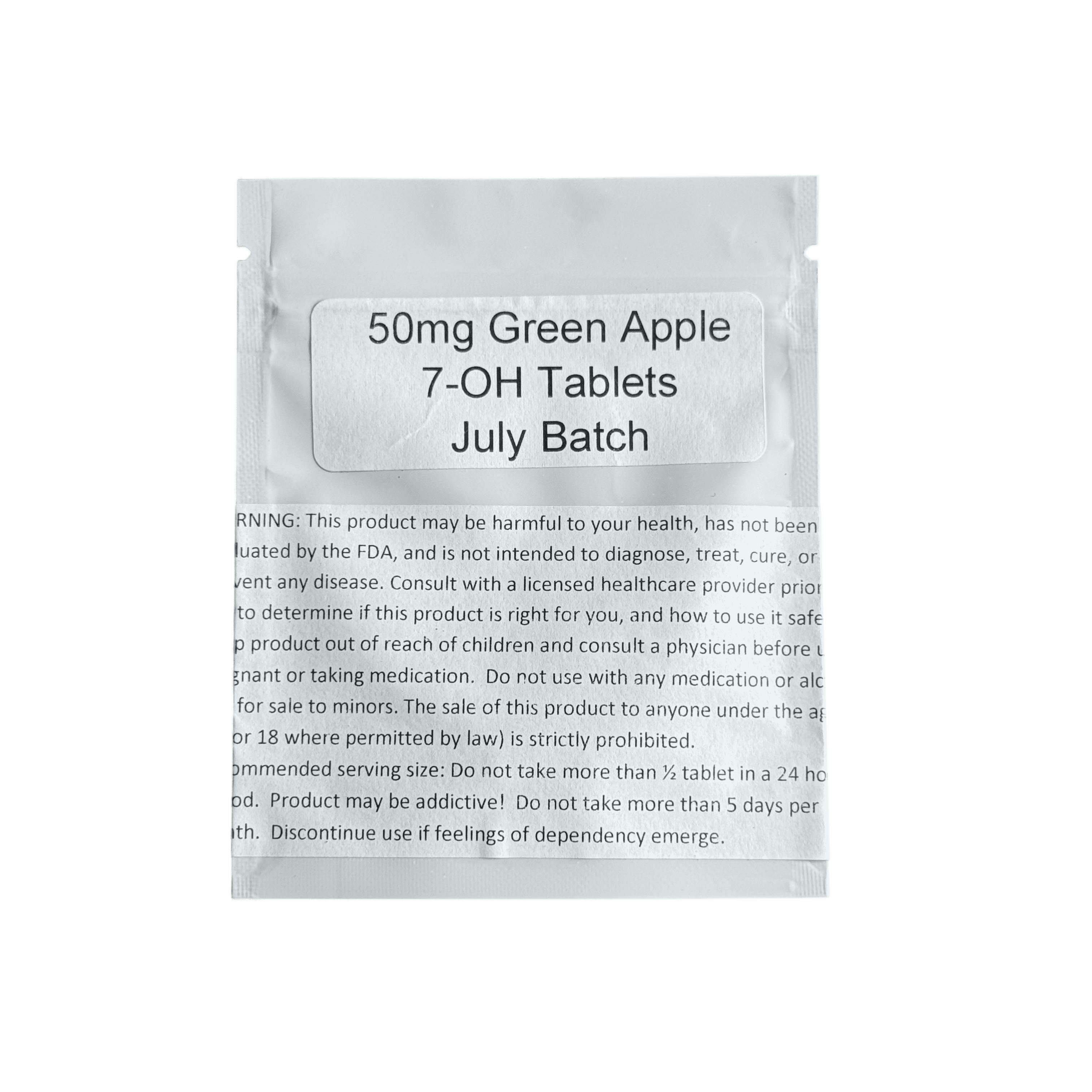 50mg Green Apple tablet