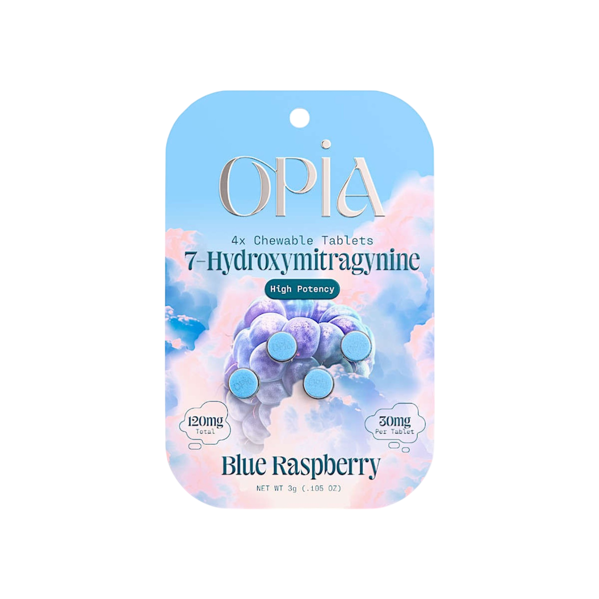 30mg Blue Raspberry 7-OH tablet